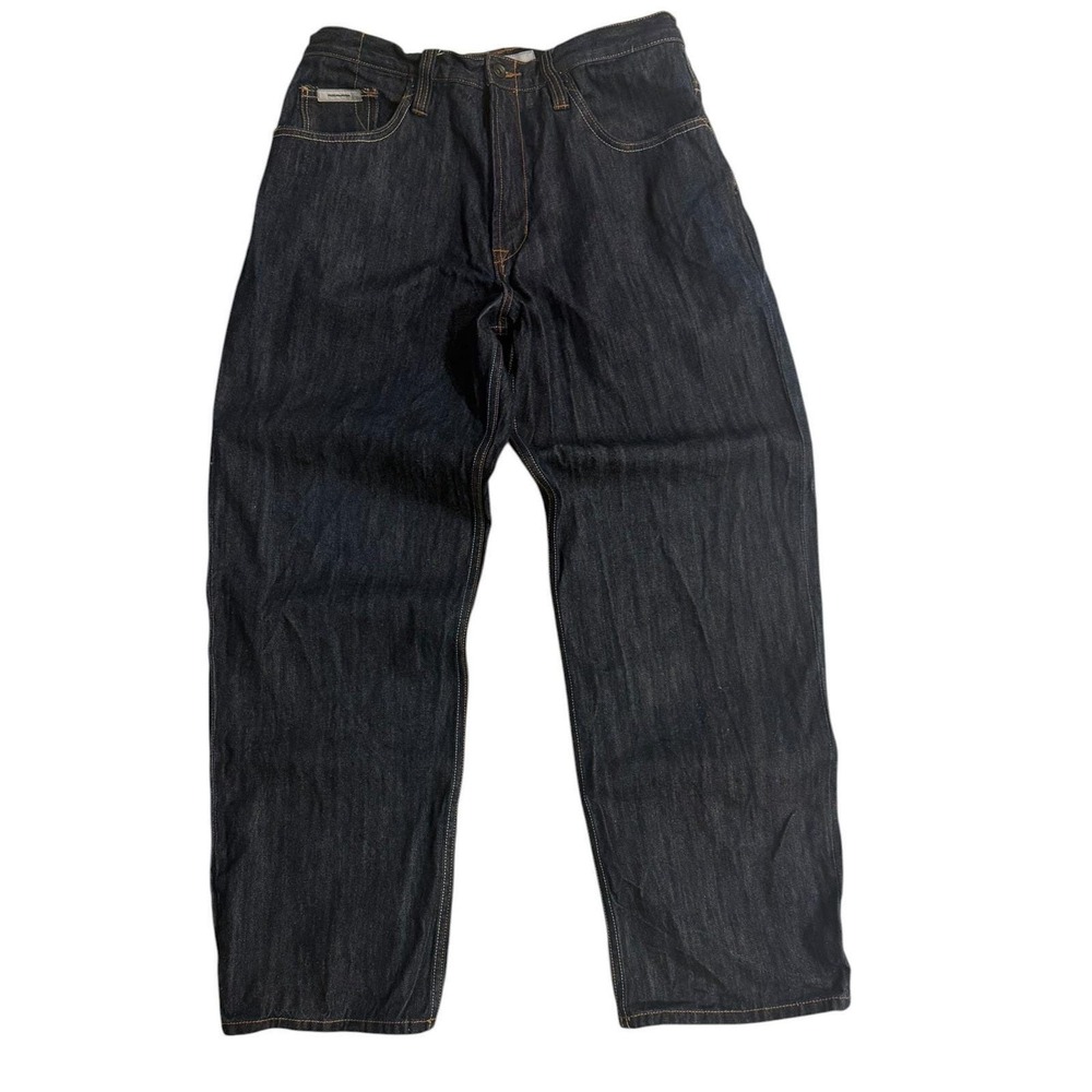 Rocawear Carpenter Baggy Loose Jeans Denim Mens 34 Blue Y2K Streetwear Grunge